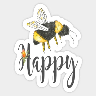 Bee happy Sticker